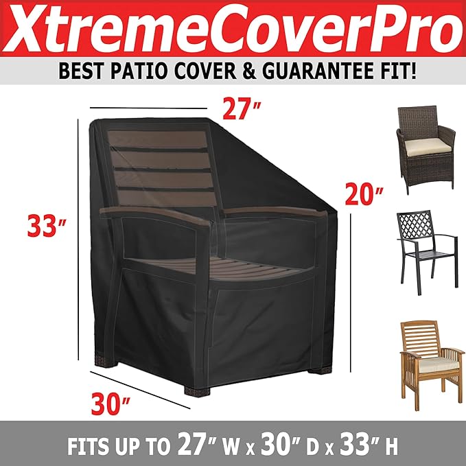 30x27x33 UV-proof Waterproof Furniture Patio Cover 30D x 27W x 33H breathable dust proof sofa table chair storage bar high chair color black sectional armless 30 inches 27 inches 33 inches