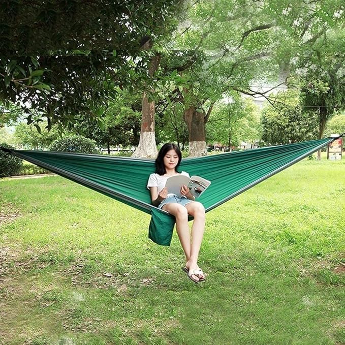 Camping Hammock Bed Camping Hammock Portable Parachute Fabric Garden Outdoor Leisure Sleeping Swing Travel Hanging Bed Hammock Swing (Color : I)