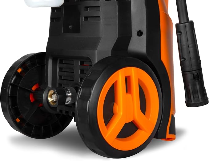 Wen 2300 PSI Electric Pressure Washer with Variable Pressure, Hose Reel, Wheel Kit, and 1.4 GPM Adjustable Flow Rate (PW23V)
