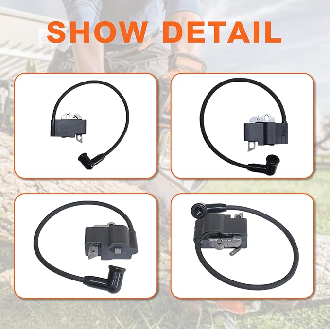 For Stihl MS311 MS391 Chainsaw OEM Spark Plug & High Voltage Package (1140 1305 B, 1140 400 1303) - Essential Maintenance For Optimal Per For mance