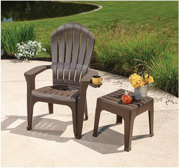 Adams MFG Patio FURN 8090-60-3731 Big Easy Brown Stack Table