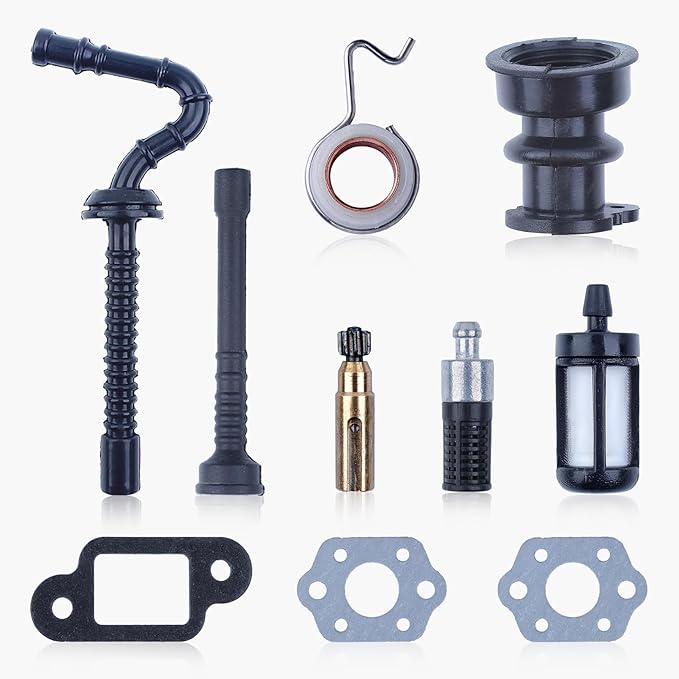 Intake Manifold Boot Oil Pump Worm Gear Fuel Oil Hose Filter Kit For STIHL 025 023 021 MS250 MS230 MS210 Chainsaw Parts
