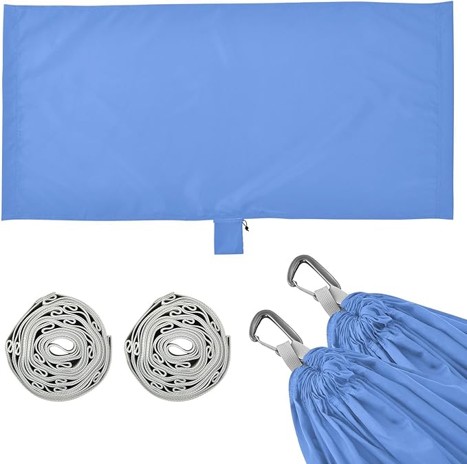Blue Solid Color 330lb Capacity Hammocks with Portabl Carry Bag Fabric Hammock for Patio Backyard Lounge Base hamacas para Patio