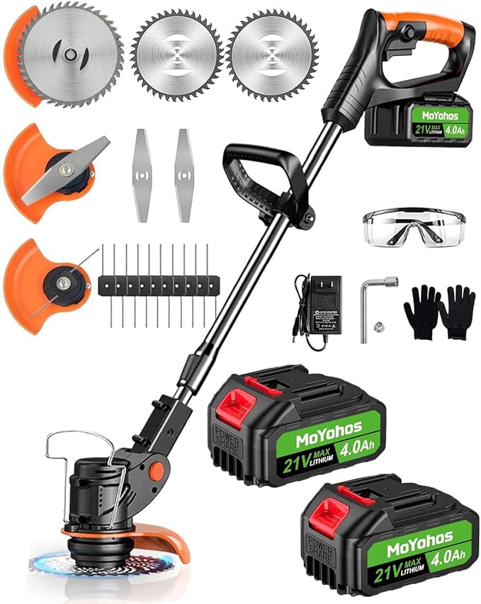 Electric Weed Wacker Cordless, 21V Weed Cordless Eater Battery Powered