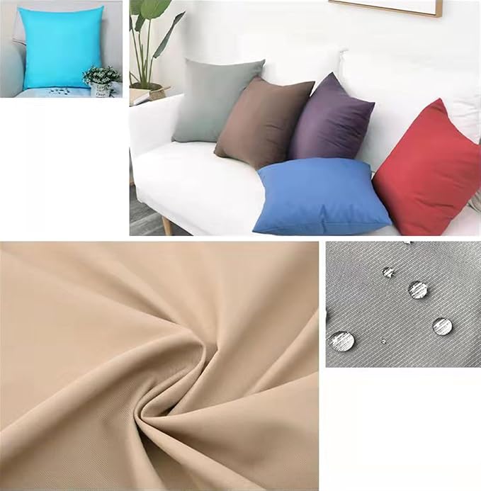 Pack of 2 Outdoor Waterproof Pillow Covers Decorative Throw Pillow Covers Furniture Cushion Cases Spring for Chair Patio Garden Couch Tent Balcony Sofa, Yellow, 12"x20"