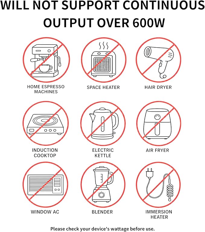 DaranEner 576Wh Solar Generator 600W, Portable Power Station with 100W USB-C PD Output, 110V Pure Sine Wave AC Outlet Backup LiFePO4 Battery for Outdoors Camping, Home, Emergency, RVs (Peak 1200W)