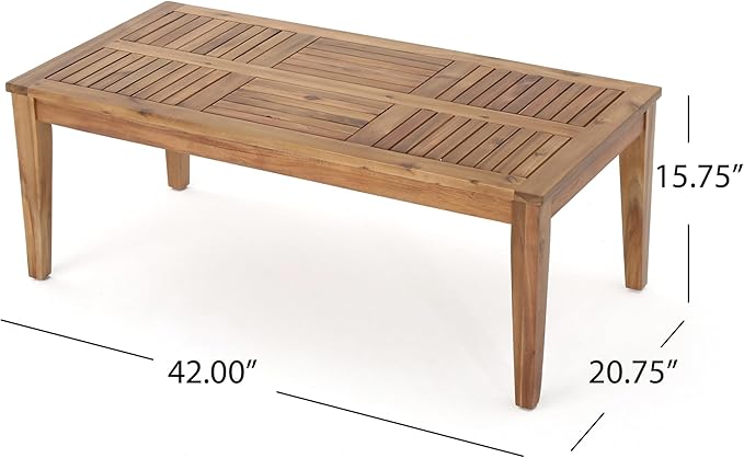 Christopher Knight Home Hamptom Outdoor 5 Piece Acacia Wood and Wicker Sofa Conversation Set, Gray