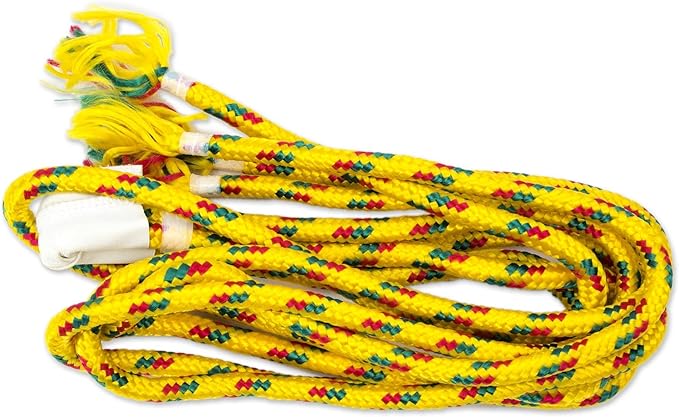 NOVICA Bright Yellow Orange Hand Woven Nylon Mayan 1 Person Rope Hammock with Hanging Accessories, 'Daffodil Dreams' (Single)