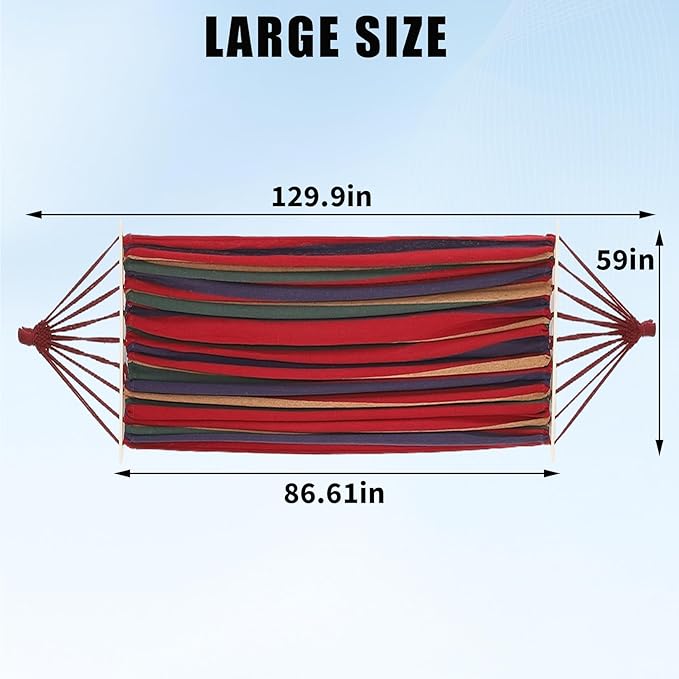 Camping Portable Hanging Hammock Indoor Home Bedroom Hammock Lazy Chair Travel Outdoor Swing Chair Thick Canvas Bed Hammocks,Used for Backpacking, Beach, Courtyard, Hiking.