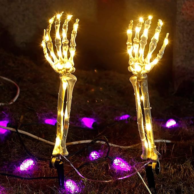 Outdoor Solar Garden Lights Decorative Luminous Lawn Lights (2 Pieces) Solar Porch Lights
