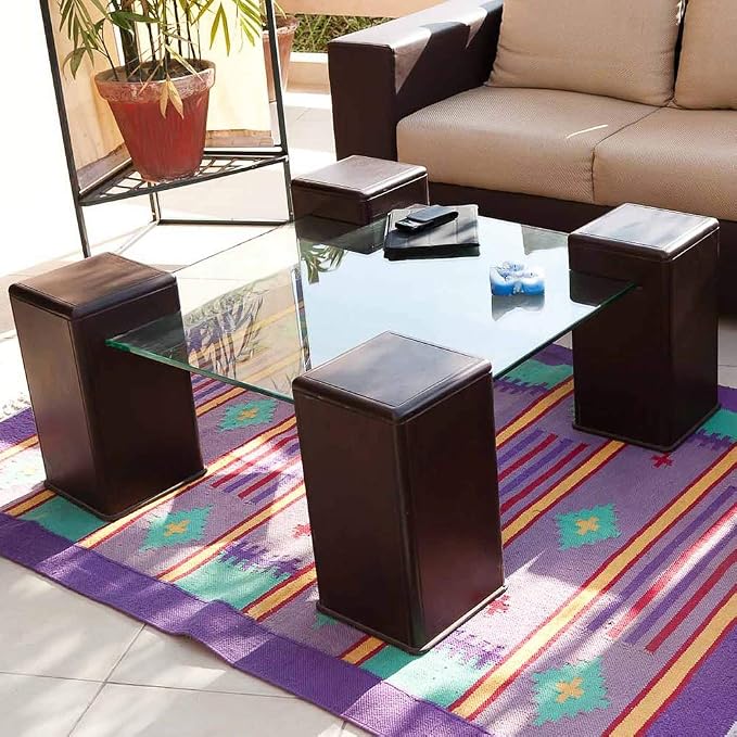 Dulles Glass 32 inch Square Glass Table Top - Tempered - 1/4" Thick Glass Surface, Safe Flat Polished, Eased Corners, Multipurpose for Dining Table, Patio, Coffee and End Table