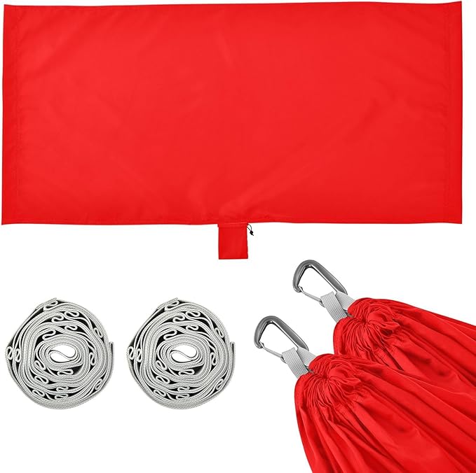 Red 330lb Capacity Hammocks with Hanging Rope Fabric Hammock for Outside Beach Patio Garden hamacas para Deck