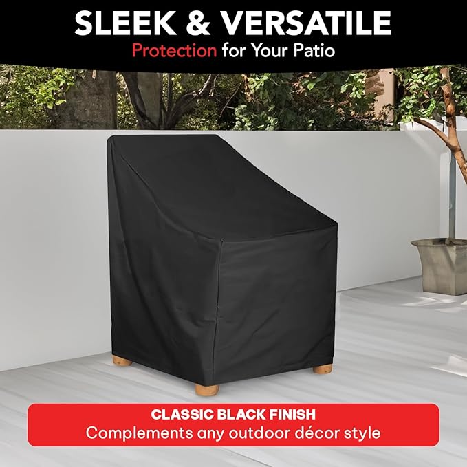 UV-Proof Waterproof Furniture Patio Cover 35L x 40W x 35H Breathable dust Proof Sofa Table Chair Storage bar high Chair Color Black sectional armless 35 inches 40 inches 35 inches