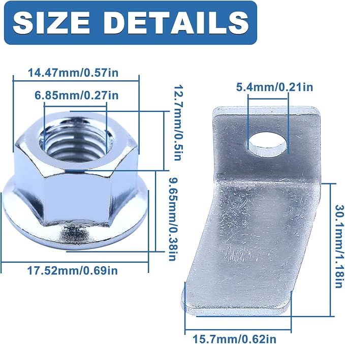 Felling Dog Kit for Husqvarna 36 41 136 137 141 142 Chainsaw with Chain Block Bar Nut Replace for 530014381