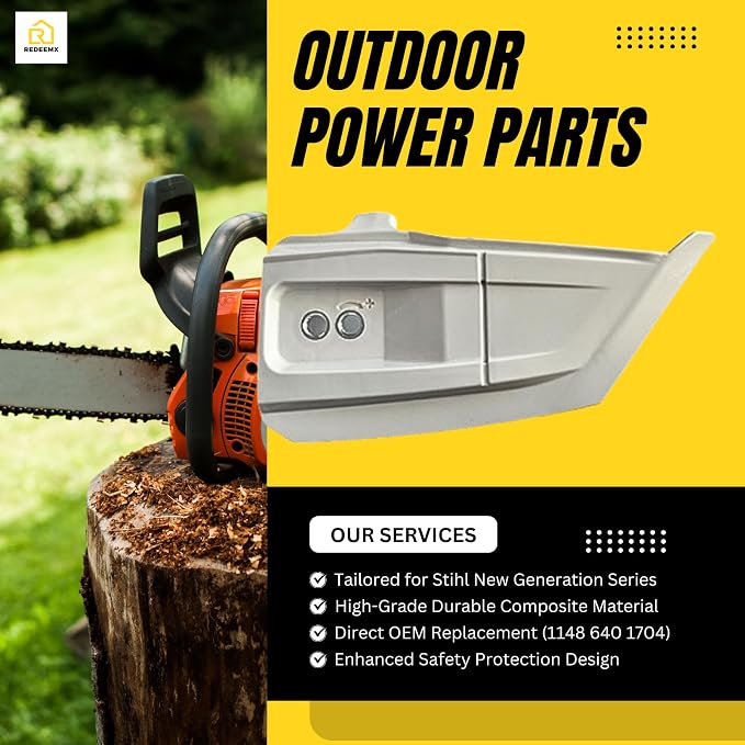 Sprocket Cover Compatible with Stihl MS162 MS172 MS182 MS212 Chainsaw Parts Replaces 1148 640 1704 11486401704 Side Clutch Cover Assembly Part