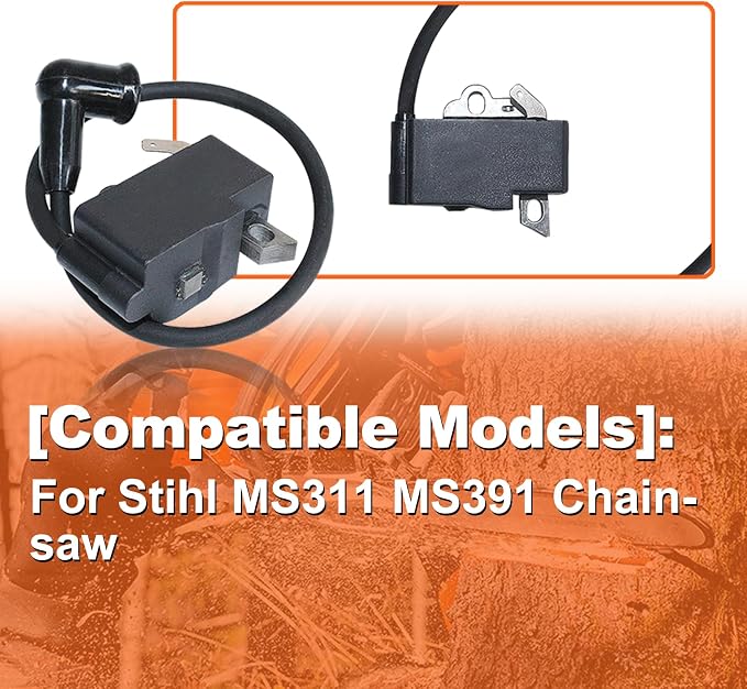 For Stihl MS311 MS391 Chainsaw OEM Spark Plug & High Voltage Package (1140 1305 B, 1140 400 1303) - Essential Maintenance For Optimal Per For mance