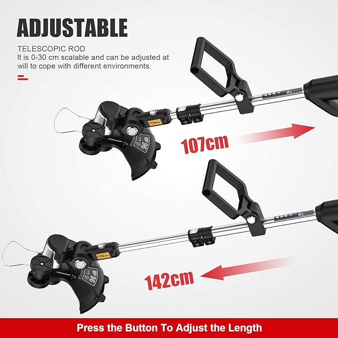 20V String Trimmer 12 Inch Edger Cordless Stringless Trimmer 4.0Ah Battery and Charger Included Electric Weed Trimmer for Lawn Patio Garden