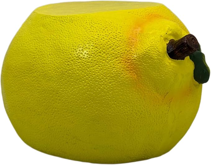 Galt International 10" Yellow Lemon Fruit Stool Plant Stand for Home Decor Plant Stand Garden Indoor Outdoor Decorations