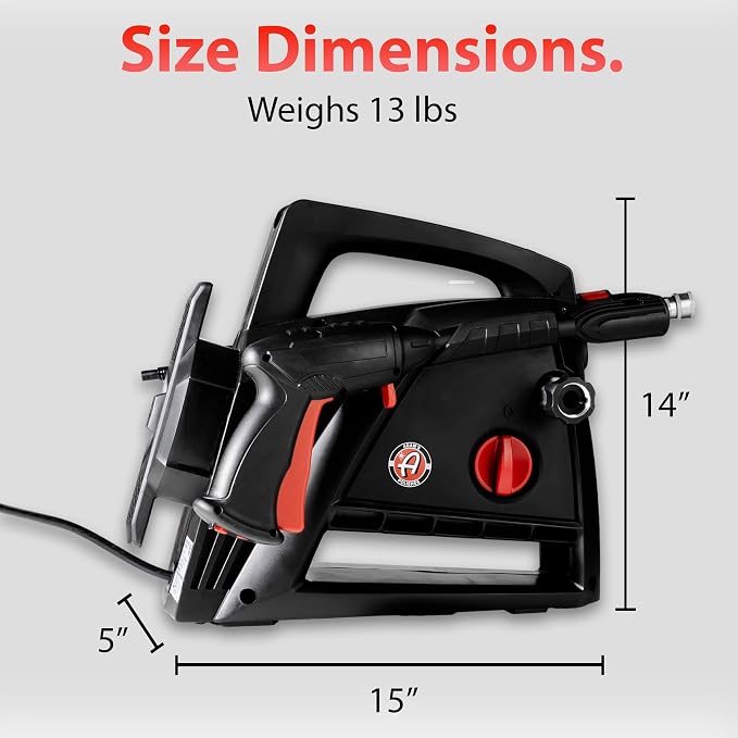 Adam's Polishes Compact Pressure Washer Upgrade Kit - Powerful, Lightweight, Portable Electric Pressure Washer Sprayer | Max 1500 PSI, 1.2 GPM | for Car Home Auto Patio RV Motorcycle & Garage