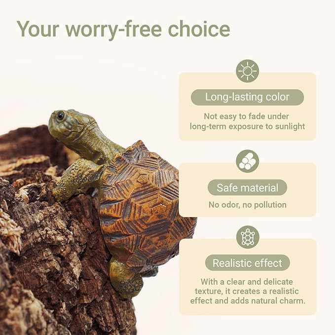 Turtle Statue Tortoise Figurine Tortugas Hanger Plant Pot Hugger | Resin Cute Turtle Ornament Desk Decor Plant Decoration Gift for Flower Pot Bonsai Planter Succulent Vase