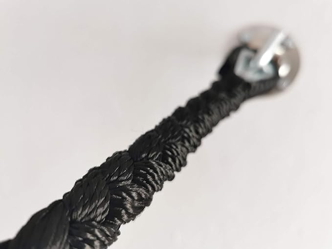 Hammock Ropes + S Hooks (Standard Length -, Black Ropes with Loop/Ring in One End)