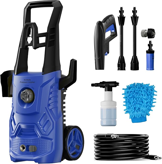 Pressure Washer, 4200 PSI 2.6 GPM Power Washer with 23FT Hose, Foam Cannon, Portable Pressure Washers Ideal for Driveway, Patio, Deck, Fence and Car Wash Home Cleaning