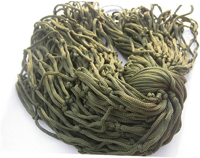Milisten 1pc Thickened Nylon Hammock Rope Army Green Mesh Camping Swing for Outdoor Activities Lightweight and Comfortable for Hiking and Backpacking