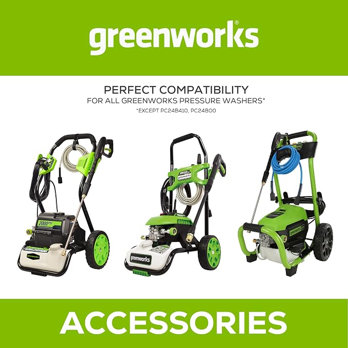 Greenworks 1800 PSI (1.1 GPM) Electric Pressure Washer PWMA Certified & 12" (in.) Surface Cleaner Pressure Washer Attachment