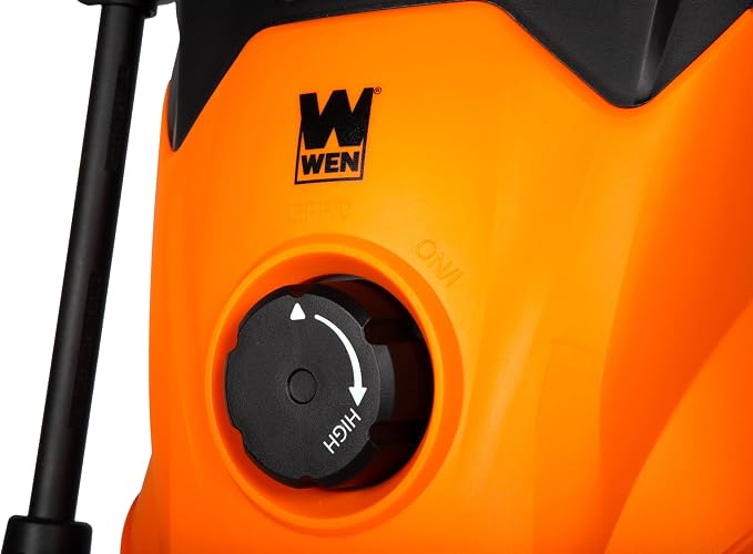 Wen 2300 PSI Electric Pressure Washer with Variable Pressure, Hose Reel, Wheel Kit, and 1.4 GPM Adjustable Flow Rate (PW23V)