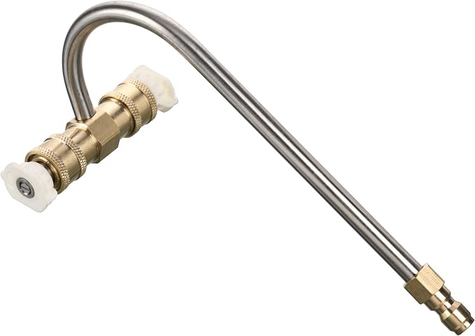 Tool Daily Gutter Cleaner Attachment for Pressure Washer, with 4 Nozzles Tips, 1/4 Inch Quick Connect, 4000 PSI