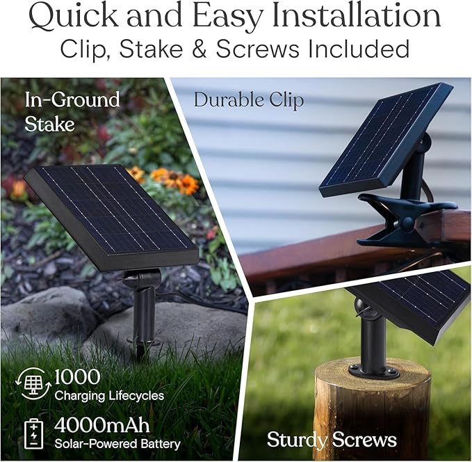 Brightech Ambience Pro Solar Powered Outdoor String Lights, 48 ft Commercial Grade Waterproof Patio Lights, Shatterproof LED String Lights for Outside, Porch - 15 Edison Bulbs, 1W Warm White