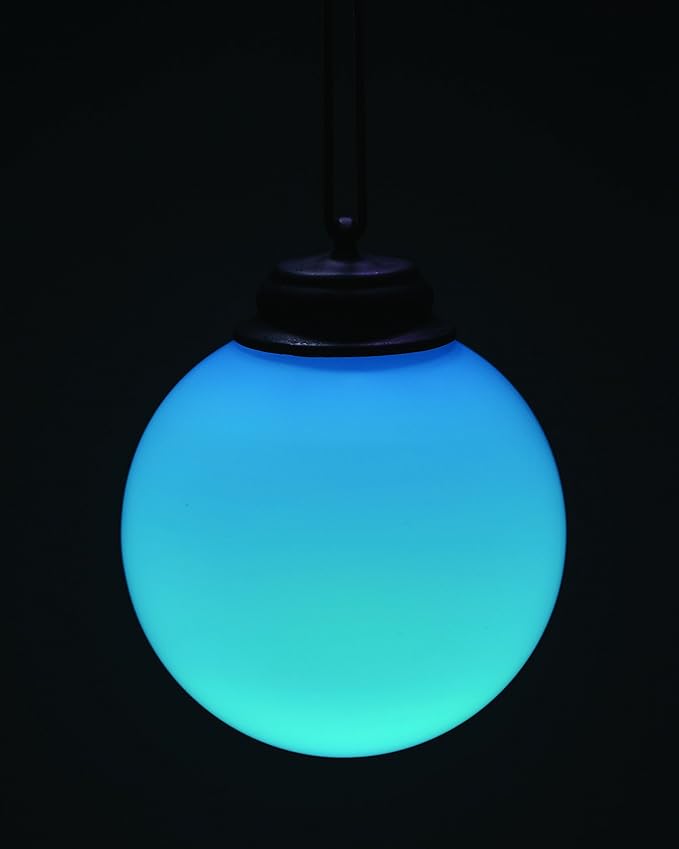 Xodus Innovations WP410 Battery Powered Summer Patio 5" Globe Light with Automatic On and Off, Blue