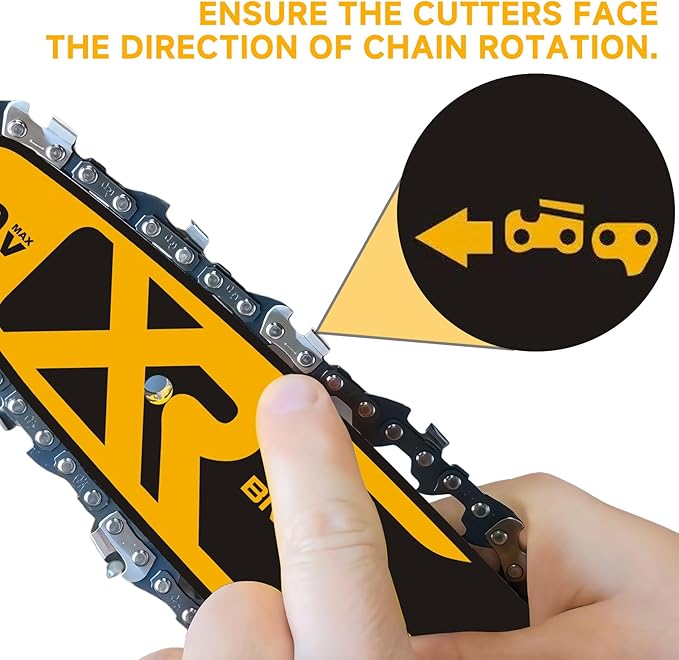 16-Inch DWZCSB16 Chainsaw Guide Bar and DWO1DT616T Saw Chains Combo Durable Guide Bar Compatible with DEWALT Chainsaw DCCS670, DCCS670B, DCCS670X1, DCCS670P1