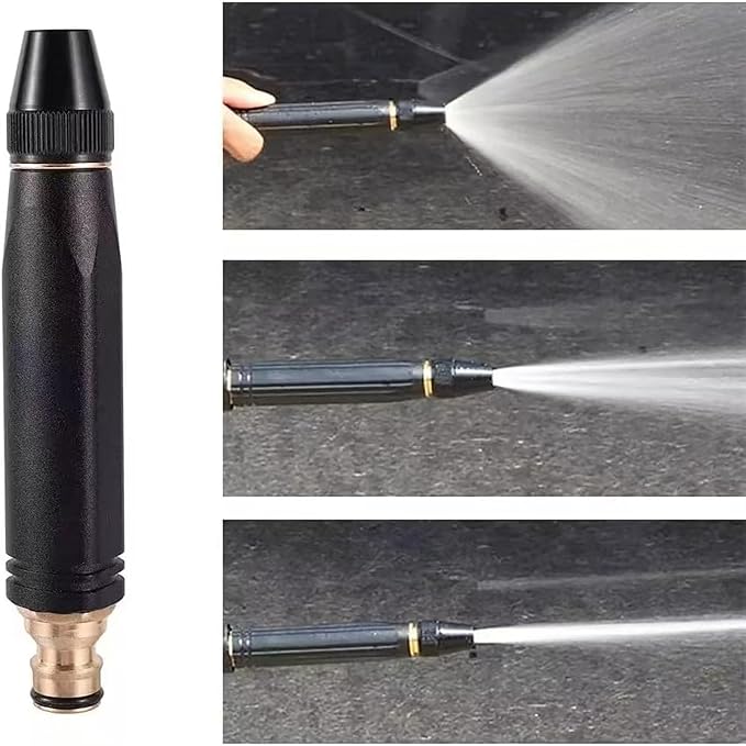 Home High-Pressure Car Wash Water Gun，2026 Pressure Power Washer Nozzle with Metal Connector Set，Heavy Duty Adjustable Hose Nozzle，Jet Nozzle Power Washer for Garden Hose、Car Wash (1pcs)