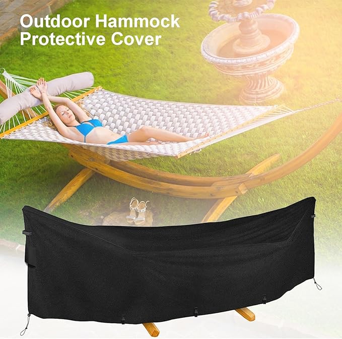 Hammock Waterproof - Waterproof Hammock, 420D Oxford Heavy Duty Hammock Stand Waterproof, Dustproof, UV Protection Outdoor Swing Chair for Garden, Wet and Rainy Season