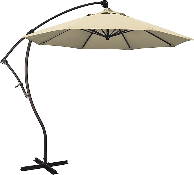 California Umbrella 9-Foot Offset Cantilever Patio Umbrella Infinite Tilt