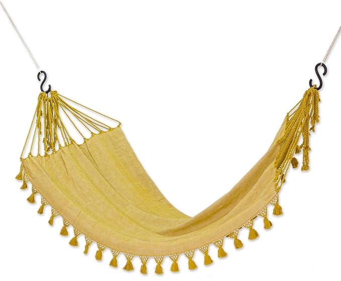 NOVICA 309982 Hammock, Yellow