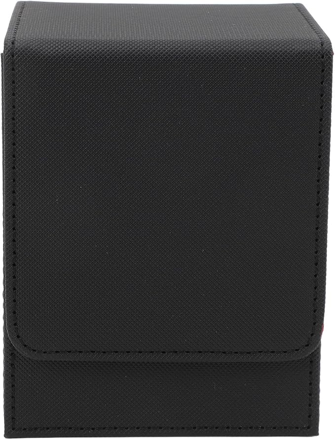 Drfeify PU Leather Card Deck Box, Magnetic Closure Tarot Card Storage Box with Soft Felt Lining for Over 100 Cards, Portable and Elegant (#2)