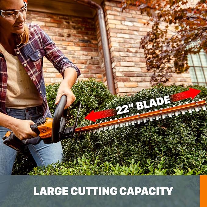 Worx GT Revolution 20V 12" String Trimmer/Edger/Mini-Mower (WG170.2) and WORX 20V 22" Cordless Hedge Trimmer (WG261.9)