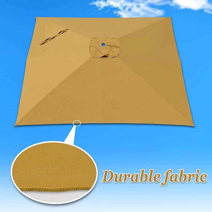 Replacement Umbrella Canopy for 8.2ft x 8.2ft 8 ribs in (Canopy Only)