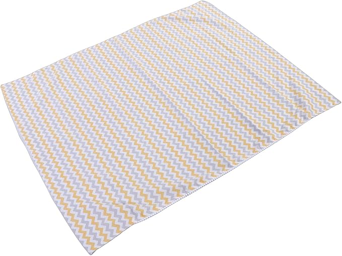 Baby Hammock Swing, Cotton Hanging Basket Hammock Chair for Kids, Indoor Outdoor Use with Wave Pattern in Yellow, for Bedroom Relaxation