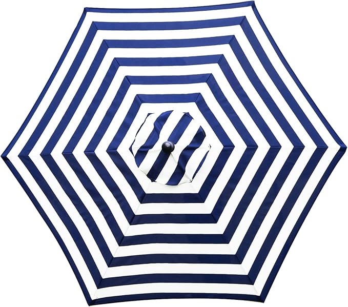Sunnyglade 7.5ft Patio Umbrella Replacement Canopy Market Umbrella Top Outdoor Umbrella Canopy with 6 Ribs