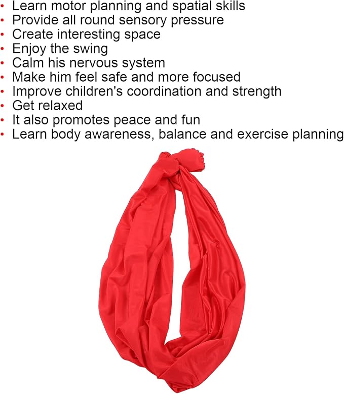 Stretch Hammock, Portable Hammock, Cam Hammock, Hammock Cam Aries for Outdoor, Indoor (Red)