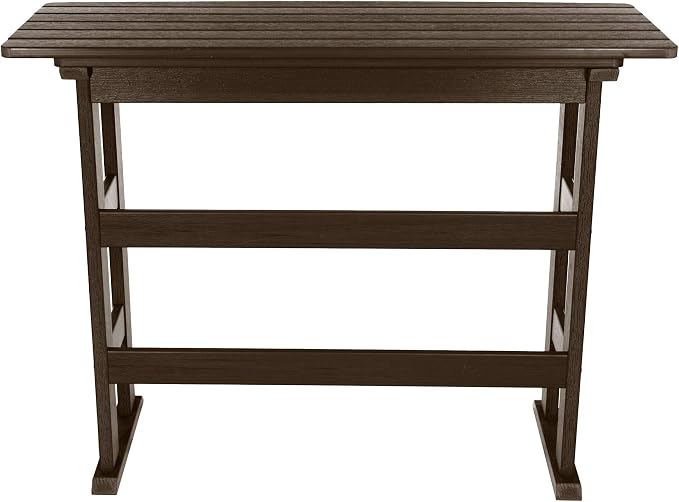 highwood AD-TBL-KS3-ACE Lehigh Bar Height Balcony Table, Weathered Acorn