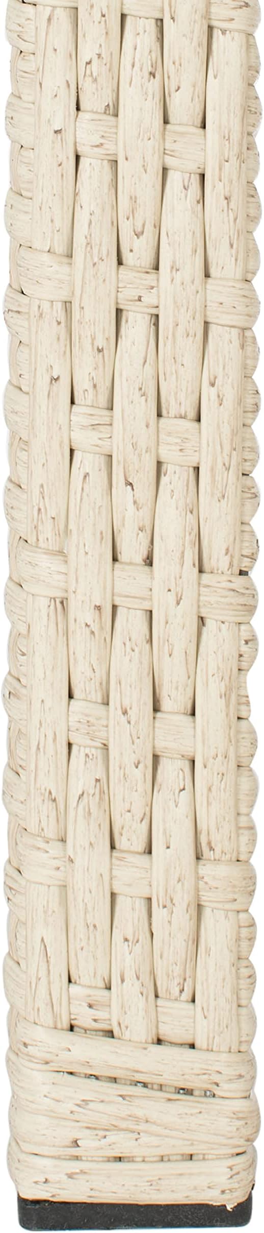 Safavieh Outdoor Collection Garnen Beige Wicker Cushion 4-Piece Living Set PAT7714B, Grey/White