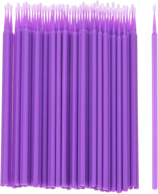 M METERXITY 100-Pack Pollinator Brush, 0.06inch/1.5mm Plastic Vegetable Pollinator Pen Manual Pollination Tool for Gardening/Greenhouse/Hydroponic Plants/Flower [Dark Purple]