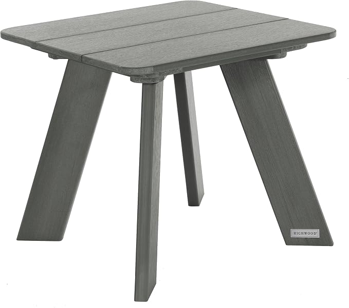 highwood Italica Modern Adirondack Side Table, Coastal Teak