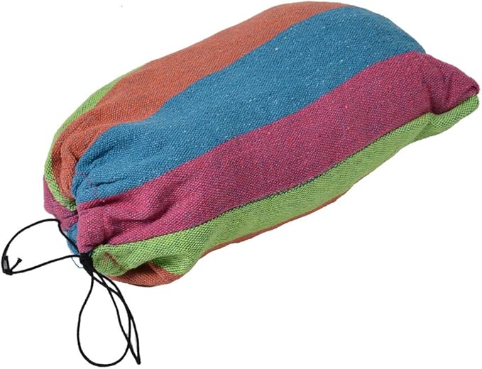 Ruilogod Stripe Pattern Outdoor Camping Rope Swing Bed Tree Hanging Suspended Hammock (id: 0f3 0fc a20 4b7 e70