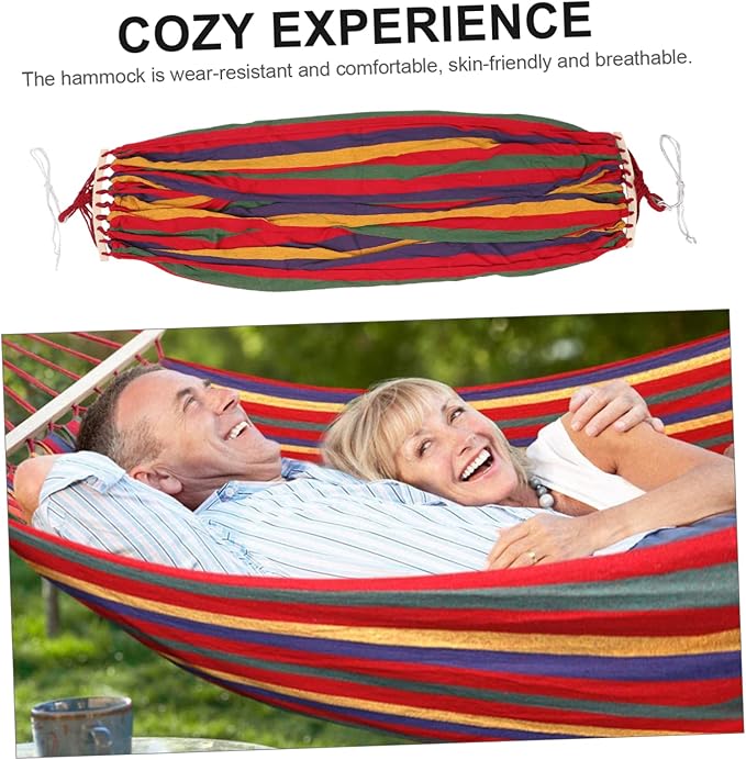 BESPORTBLE 150kg Rollover Camping Hammock Tightly Braided Ties Compact for Travel