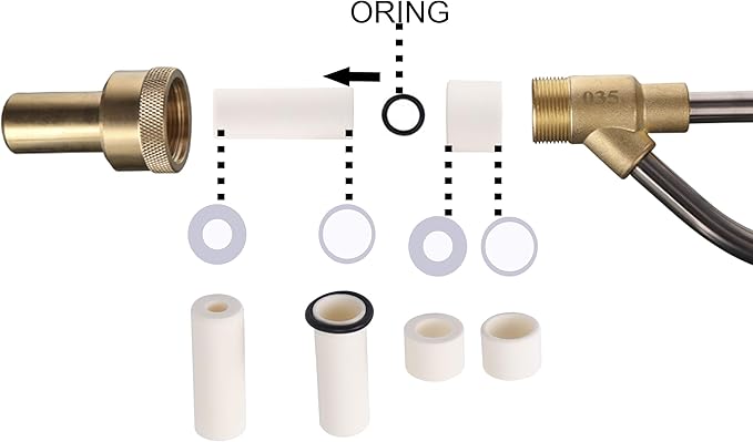 Tool Daily Pressure Washer Sandblasting Nozzle Tip, Replacement Wet Sandblaster Attachment, 5000 PSI, 2-Pack